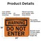 Signmission Do Not Enter OSHA Warning Sign, Aluminum, 24in W x 18in L, 2PK OS-2PACK-WS-A-1824-L-19656 - alternate 5